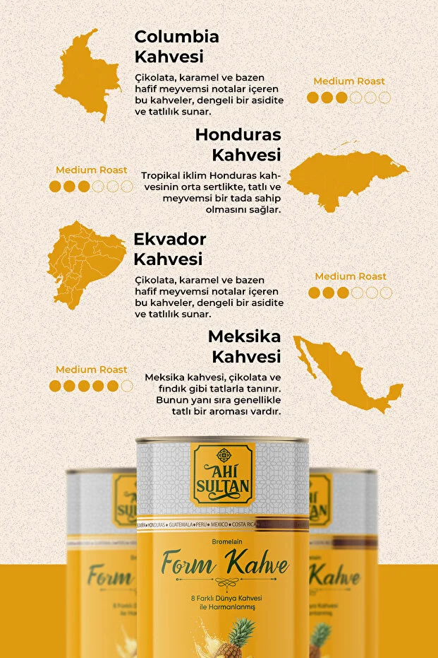 Form Kahvesi 8 Farklı Kahve Ve Bromelain Içerikli 100 G Form Kahvesi 8 Farklı Kahve Ve Bromelain Içerikli 100 G